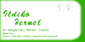 ildiko hermel business card